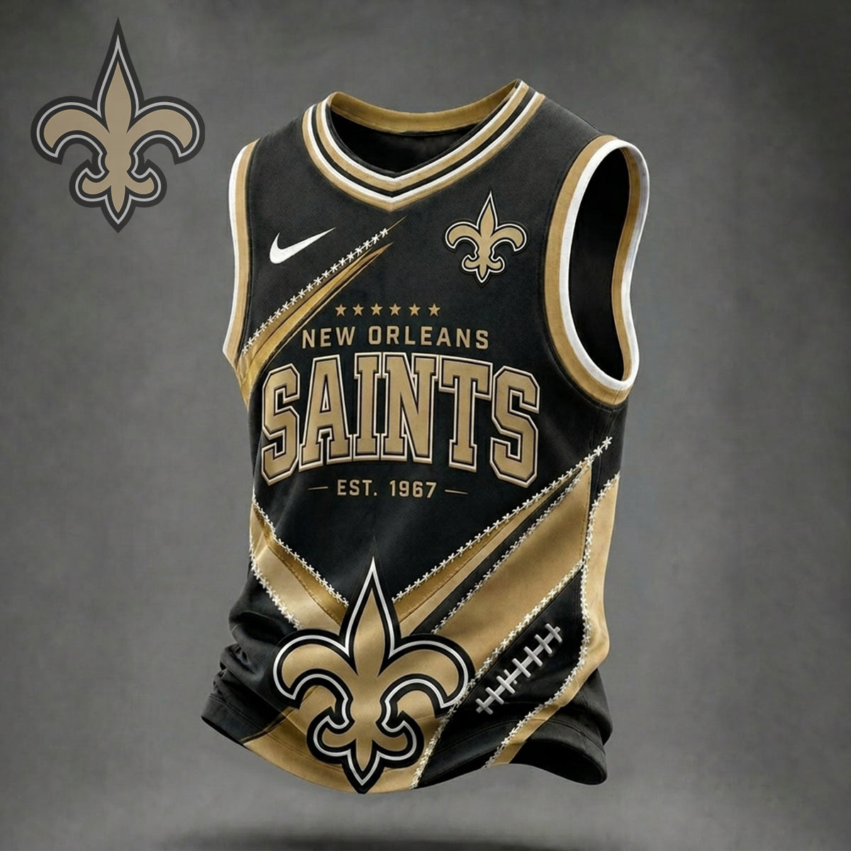 Premium NFL X NO Game Day V-neck Tank Top Shirt NDT NHM 030626