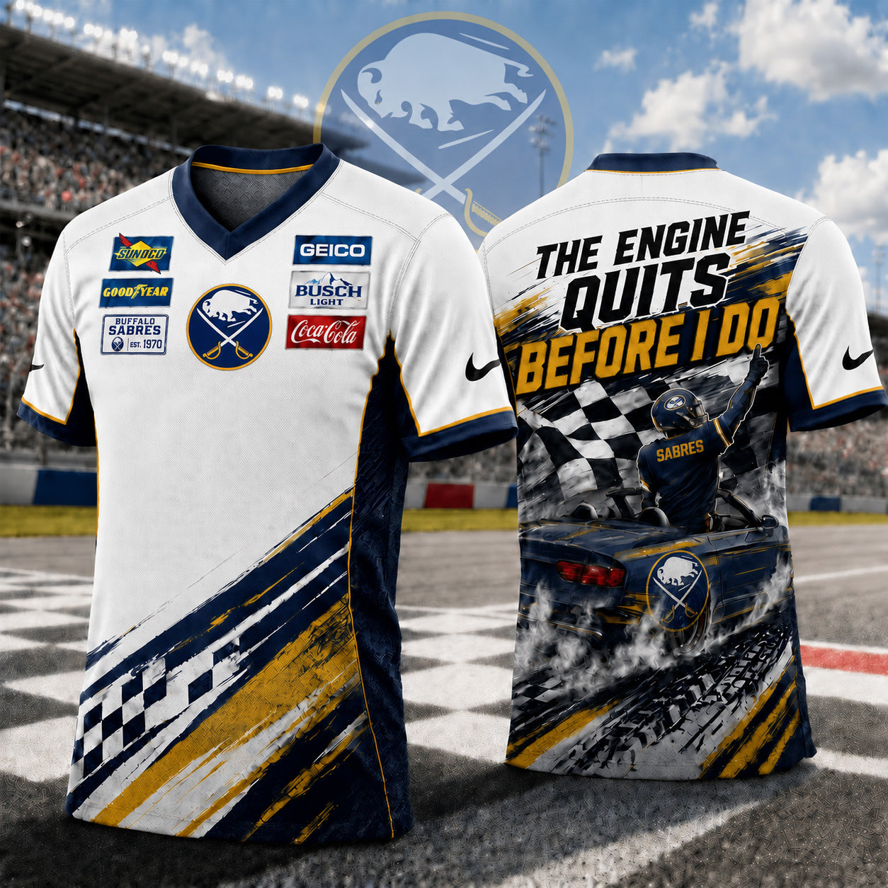 Premium NHL X BS Speedway NASCAR Fan Jersey Shirt NDT NTN 180526