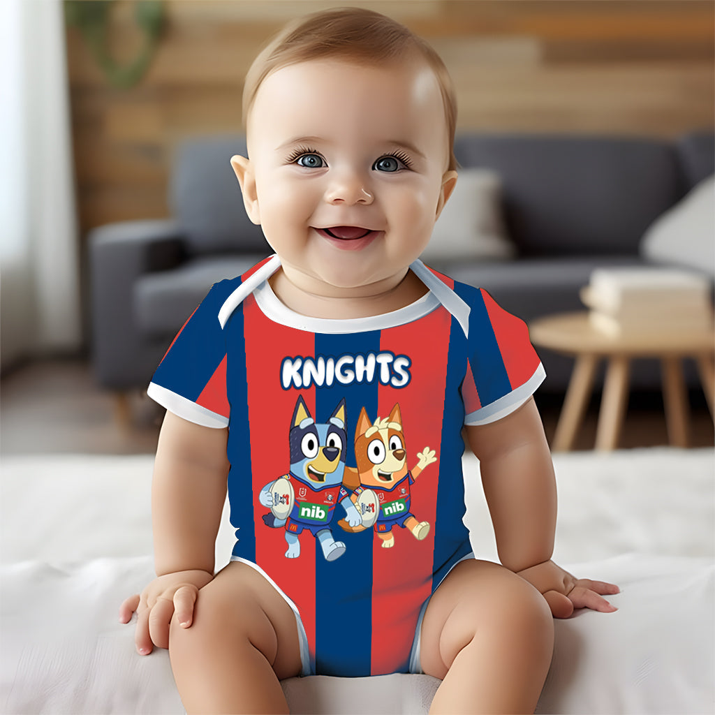Premium NRL X NK Bluey & Bingo Baby Romper Custom Name For Kids V4 NDT LVH 230326