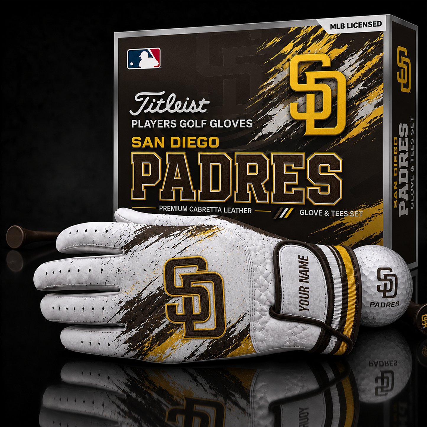 SDP_MLB LUXURY PERSONALIZED GOLF GLOVE SET LIMITED EDTION