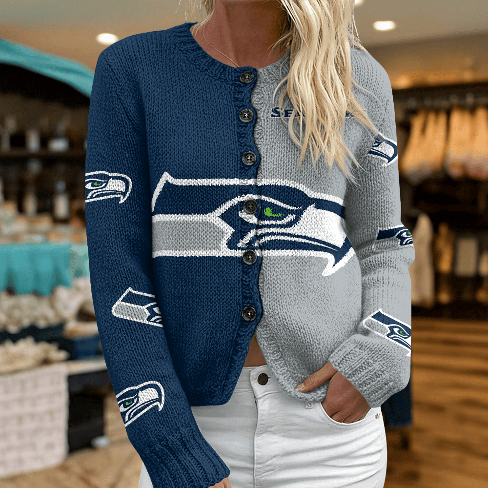 SEA x NFL Cardigan Sweatshirt With Button v1 DatND DVT