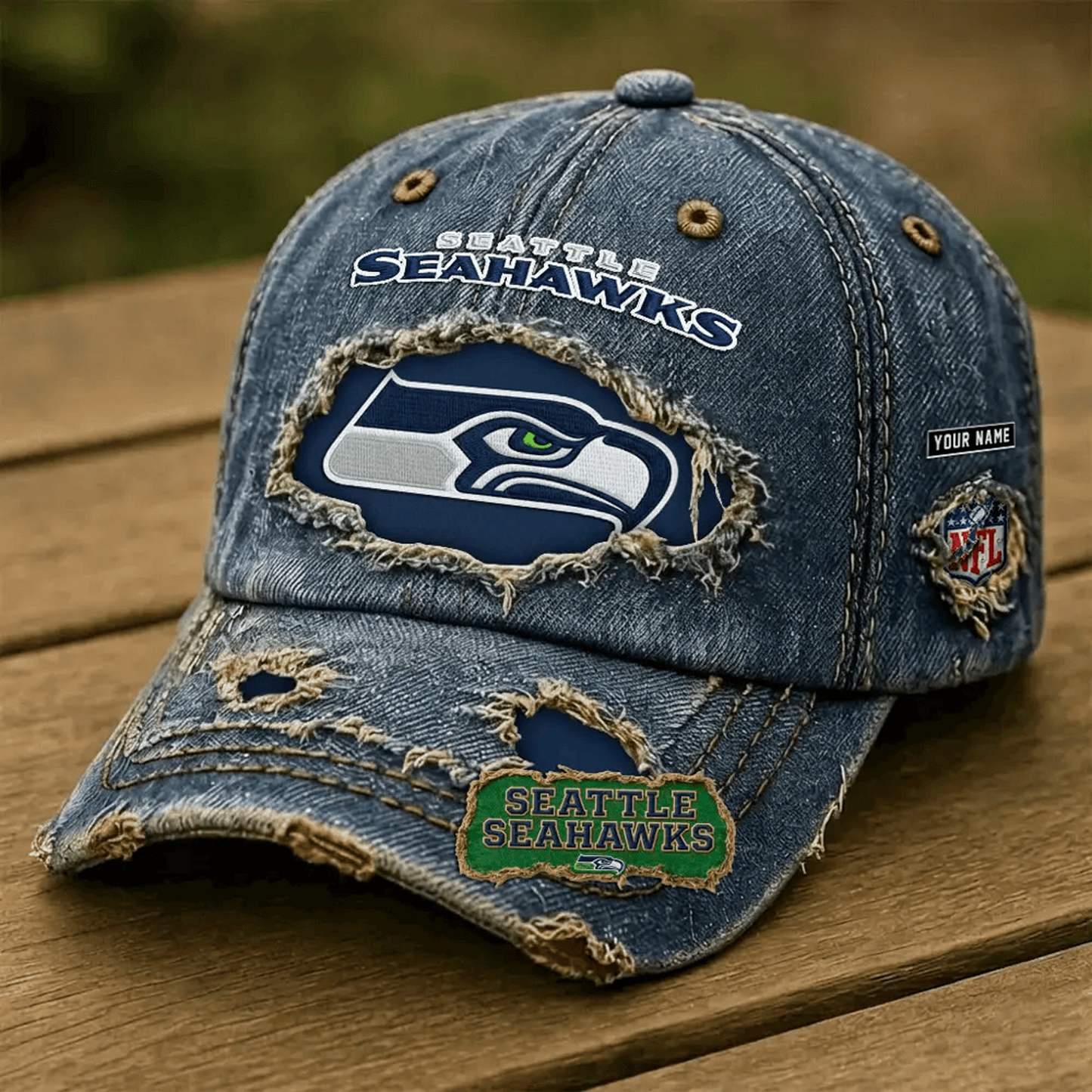 SEA x NFL Denim Washed Cap 2805 DatND DVT