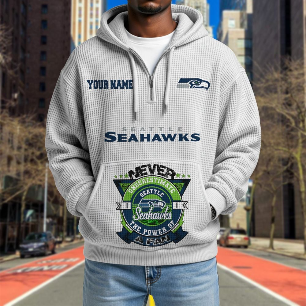 SEA x NFL Waffle Hoodie DATND TANTD
