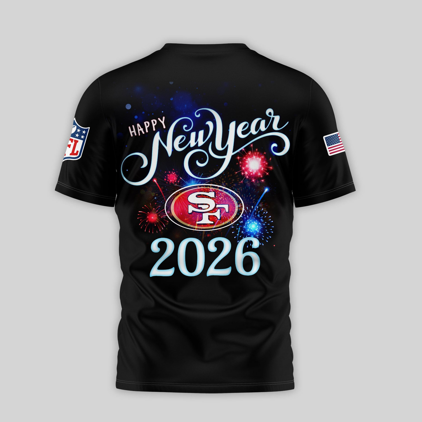 SF49 Premium NFL Happy New Year 2026 3D Shirt DDT 291125 NTL 1
