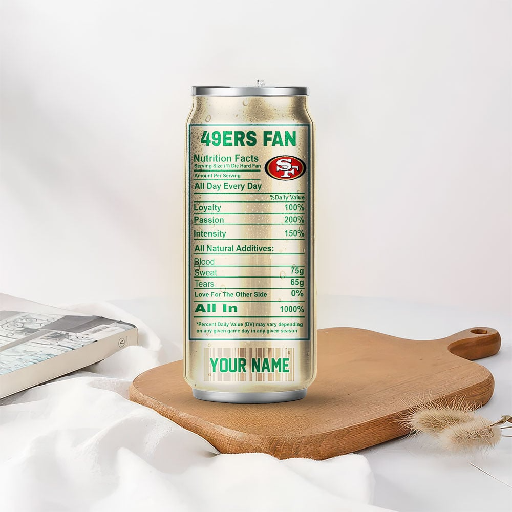 SF49 Premium NFL Starbucks Energy Can Tumbler DDT NTL