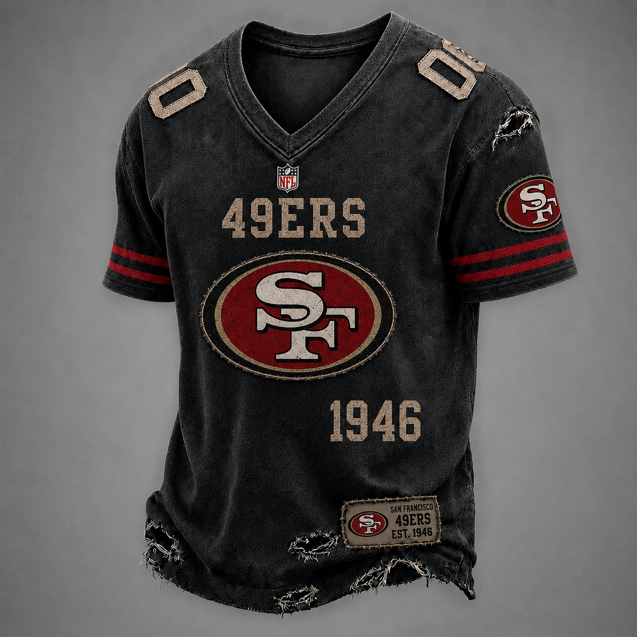 SF49 x NFL Premium V-neck Shirt 230626