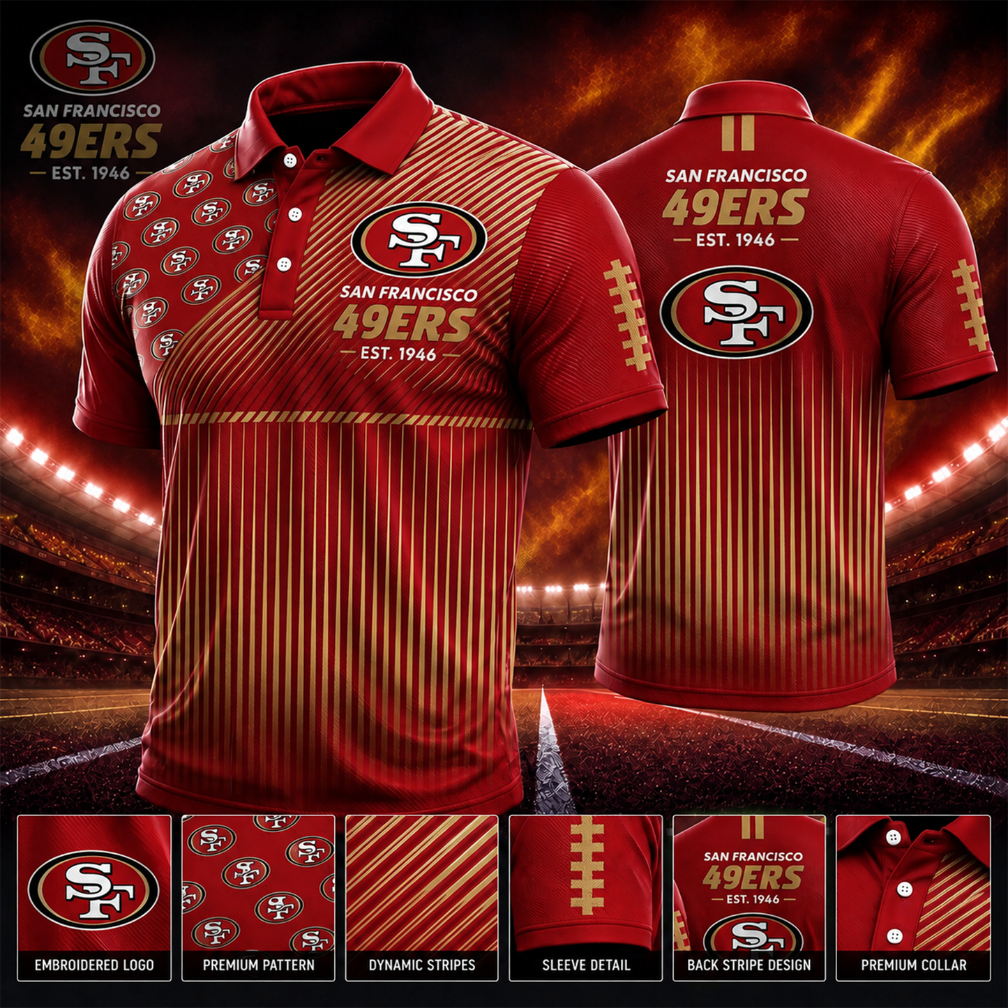 SF_NFL Premium Polo Shirt – Limited Edition
