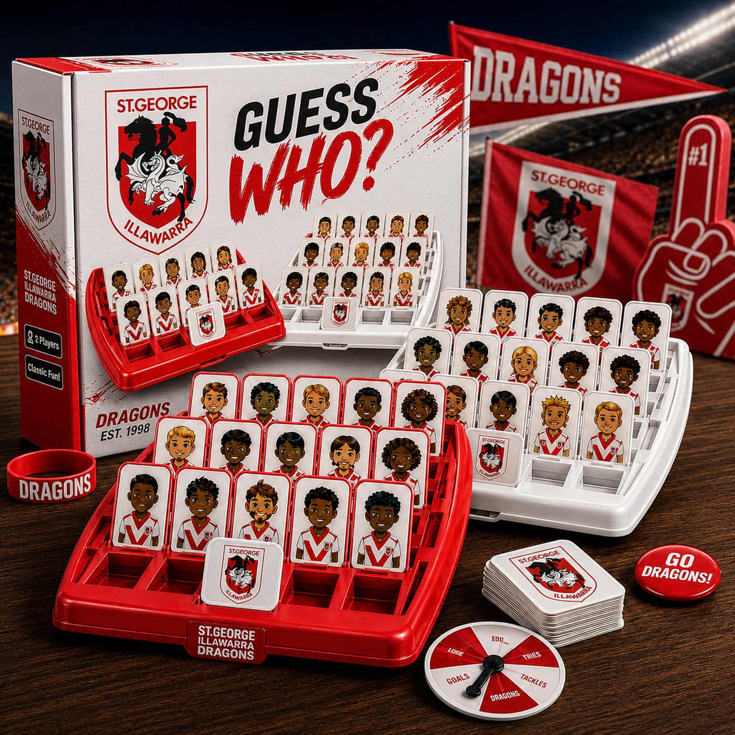 SGI X NRL ELITE FAN GUESS WHO BOARD GAME COLLECTOR EDITION
