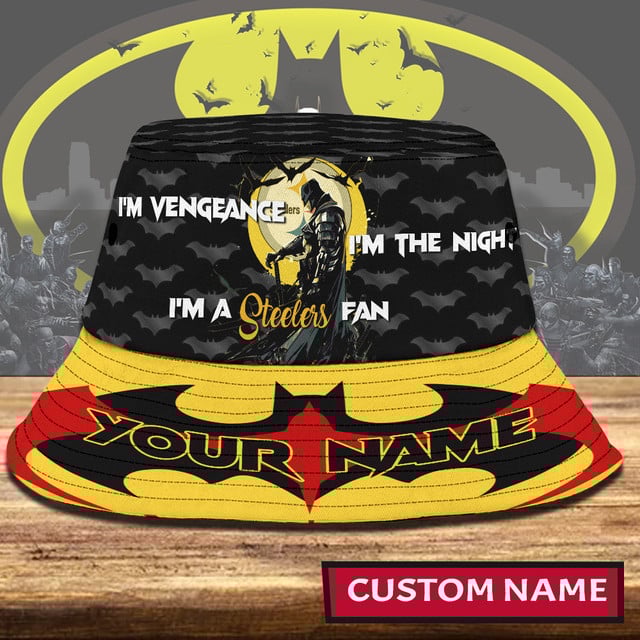 SIGNATURE Bucket Hat NFL x PIT Batman Gift For Fans NDT NHM