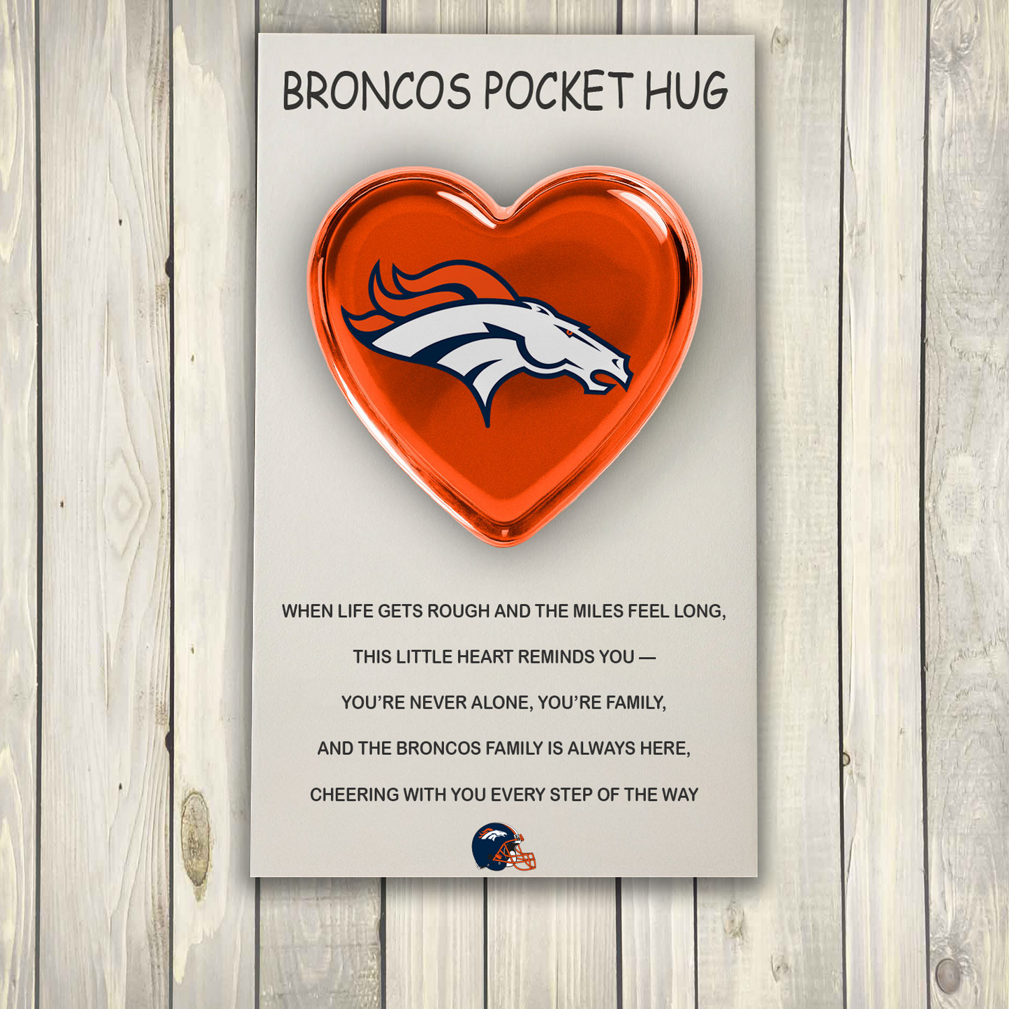 SIGNATURE NFL X DEN POCKET HEART FOR BIG FAN 20 NDT TDT