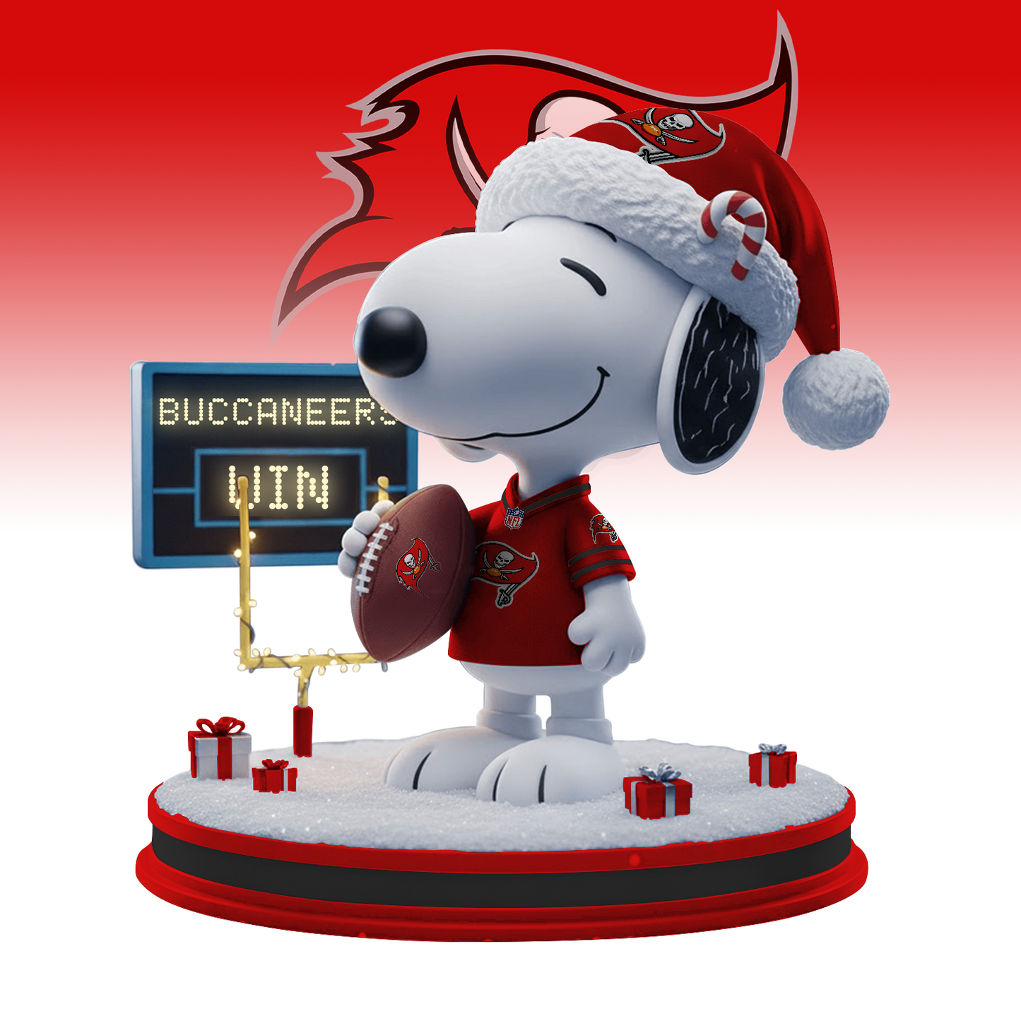 SNP x TB NFL Christmas Acrylic Model