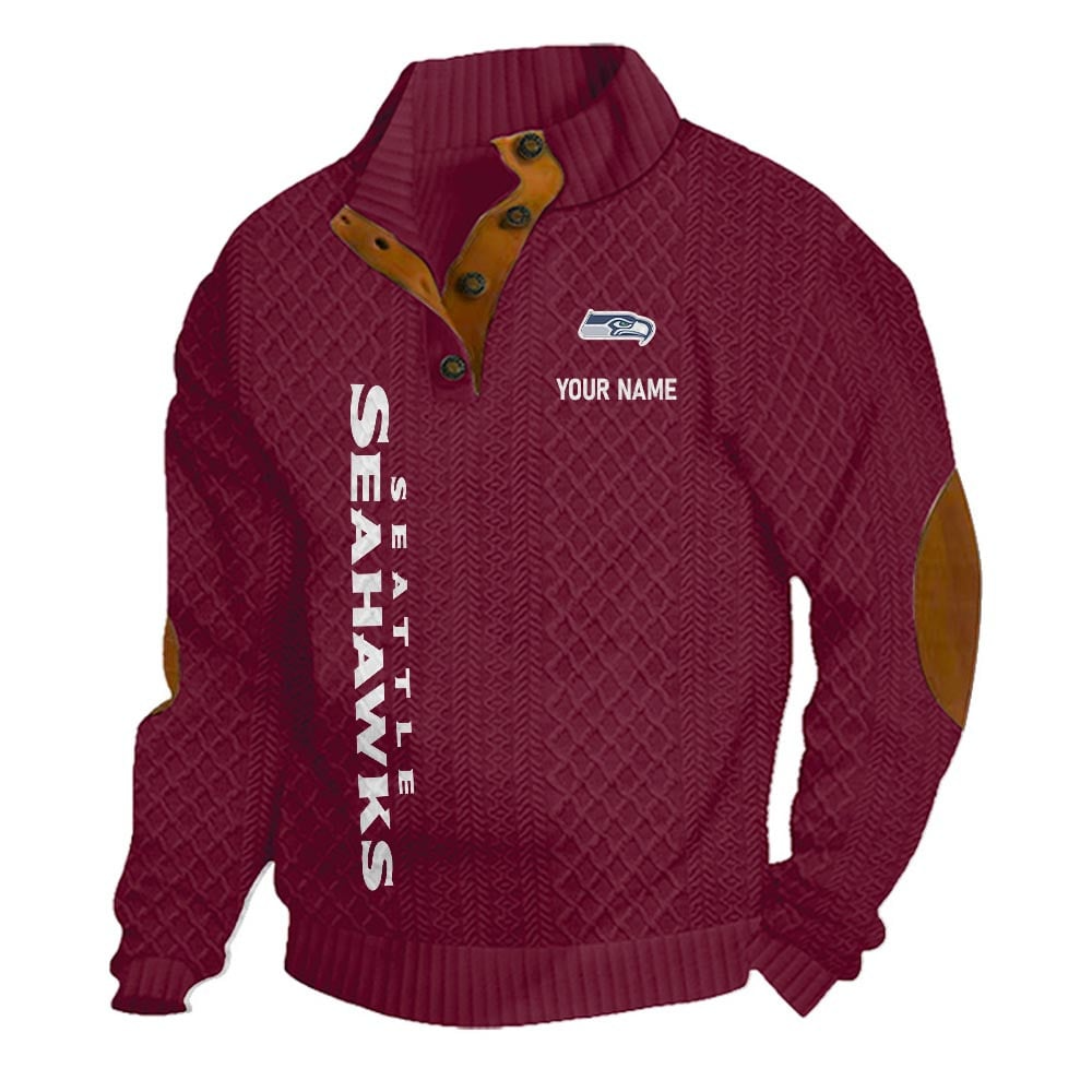 SS NFL Basic Knitted Stand Collar Sweatshirt DDT CTND