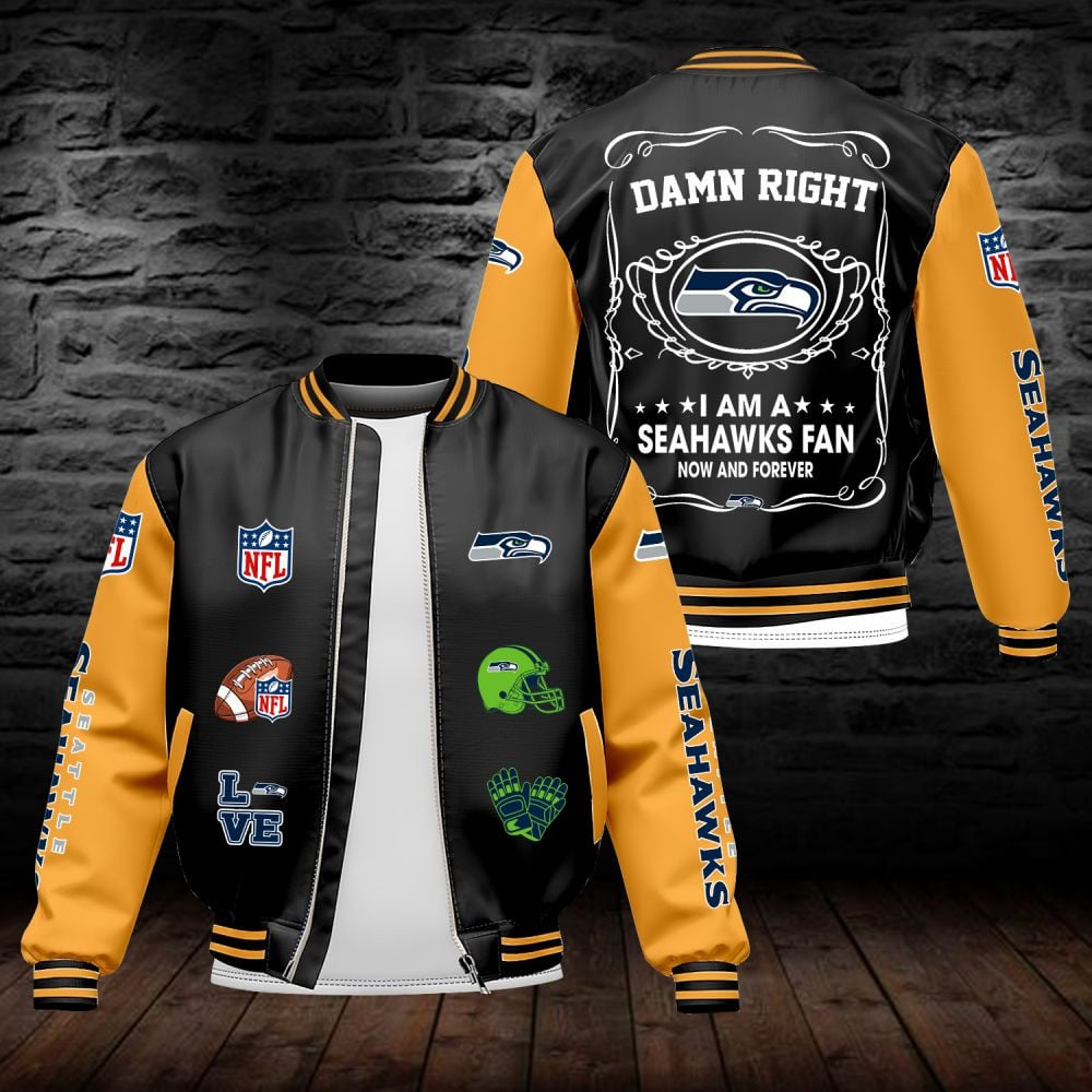 SS NFL Premium Leather Bomber Jacket DDT HLPHUONG