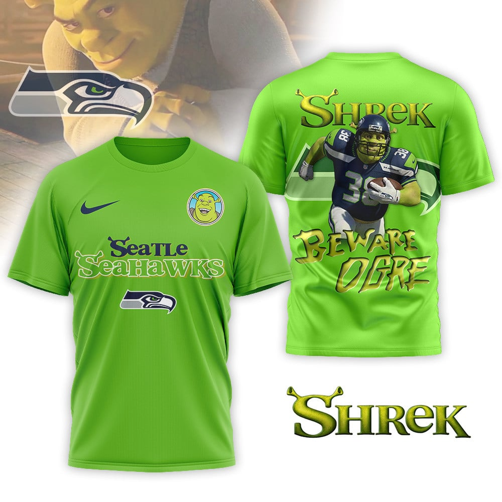 SS Premium NFL Shrek 3D Shirt DDT CTND