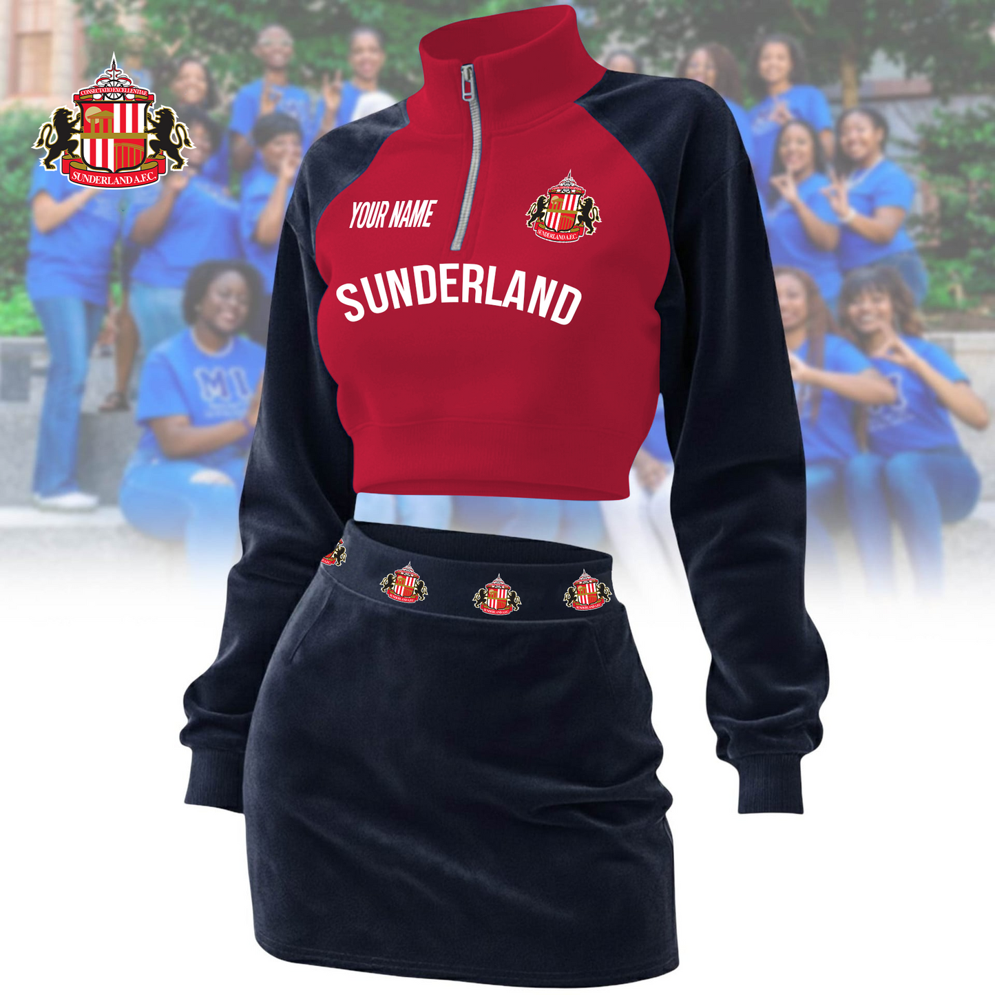 SUN x EPL Premium Long Zip Polo Shirt DDT CTND