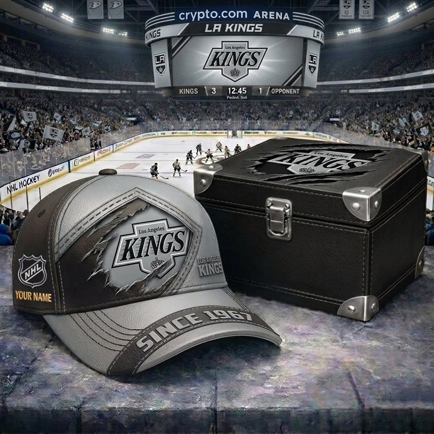 Signature Series NHL x LAK BESPOKE CRACK CUSTOM NAME HAT V1 PLUS NDT NHM 250426
