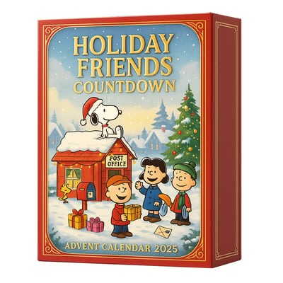 Snoopy Christmas Holiday Friends Countdown Advent Calendar 2025 HLP