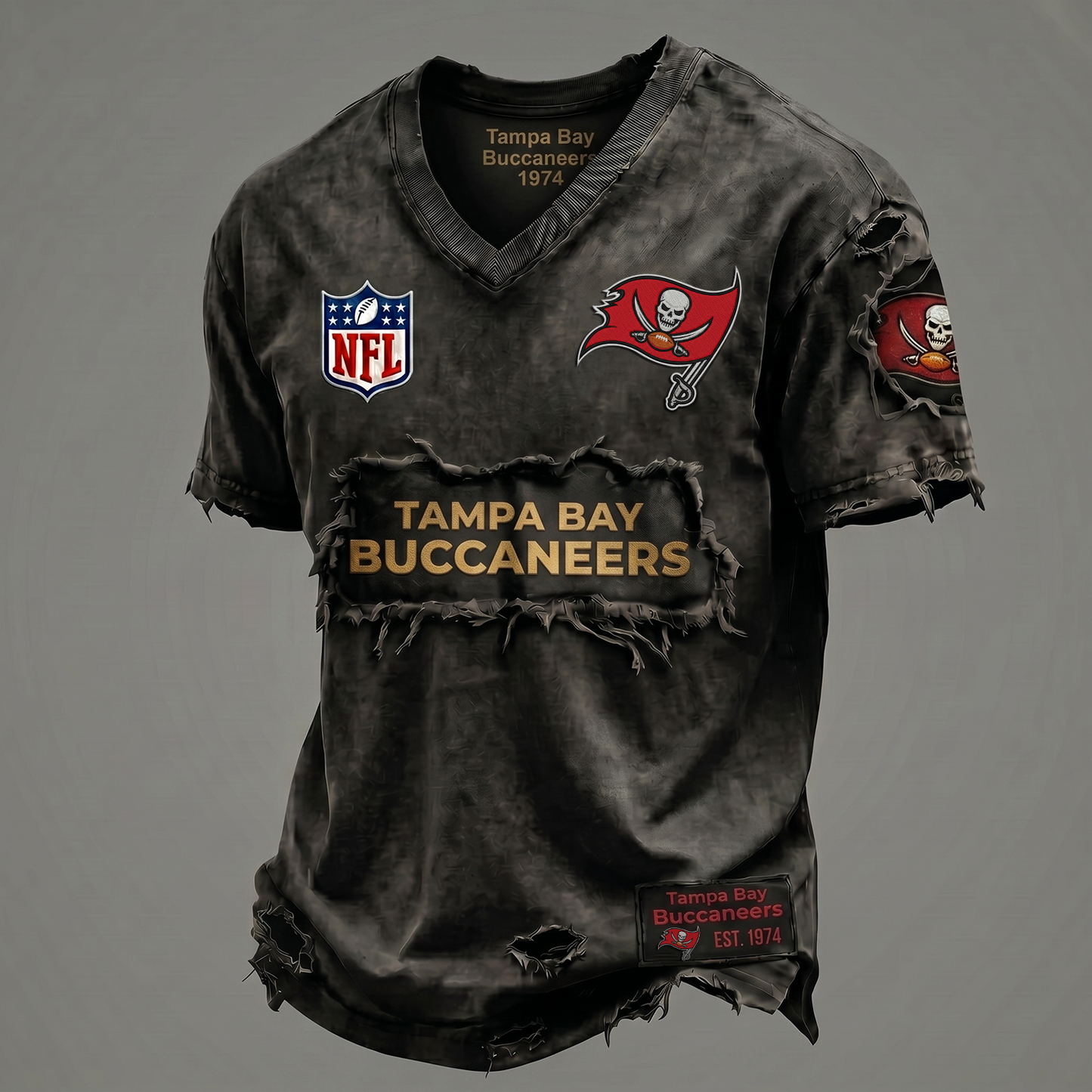TBB NFL Premium V-Neck T-shirt Gift For Fans 0306 NAK DATND NHT