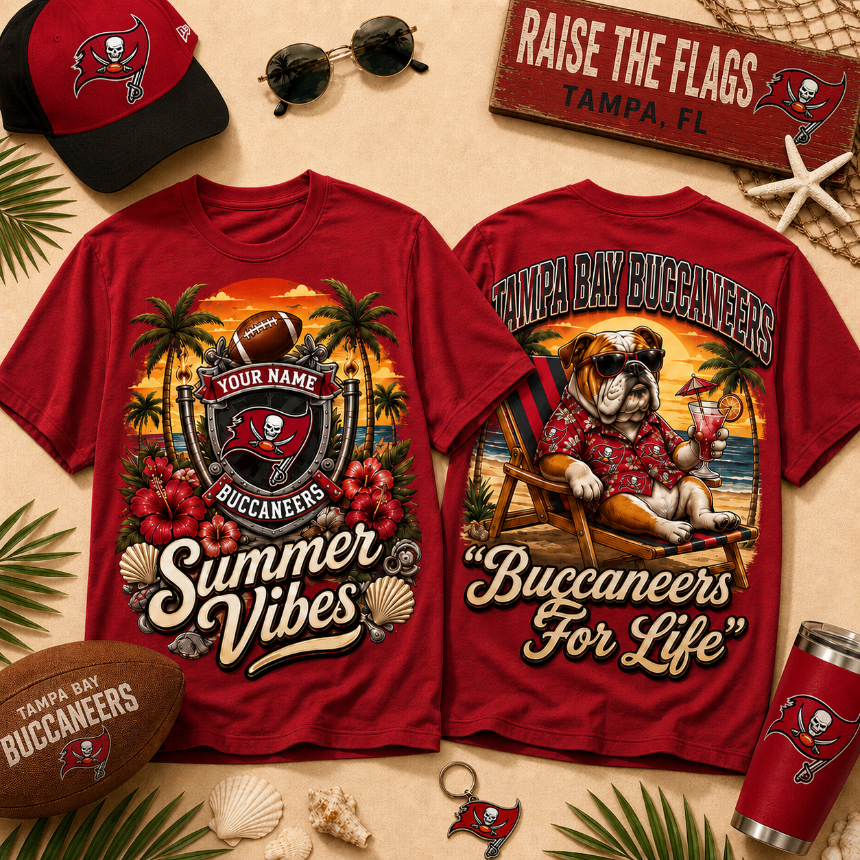 TBB x NFL Summer Tshirt Funny Dog Custom Any Name Gifts