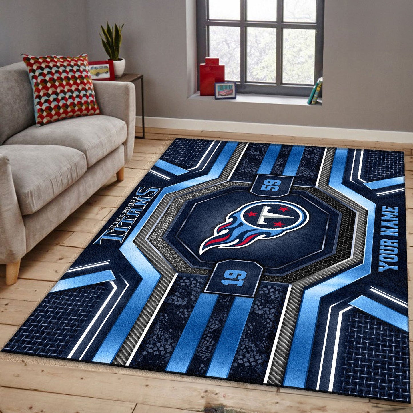 TEN x NFL Custom Rug DatND DVT
