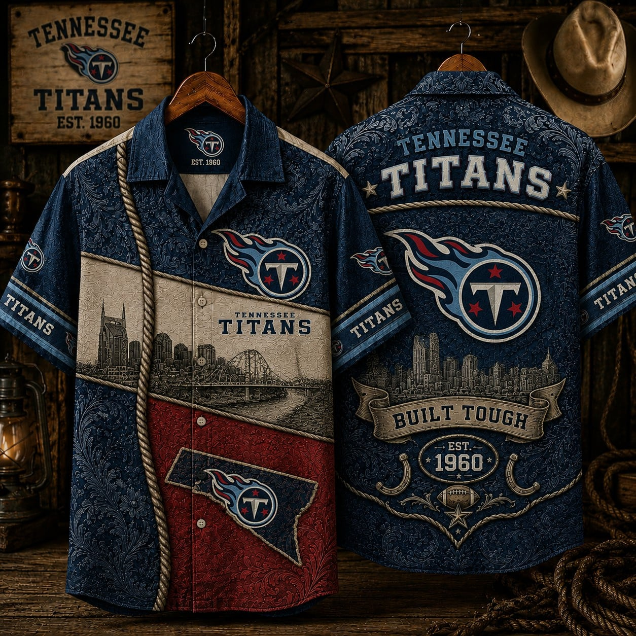 TEN x NFL Hawaiian Shirt 1906