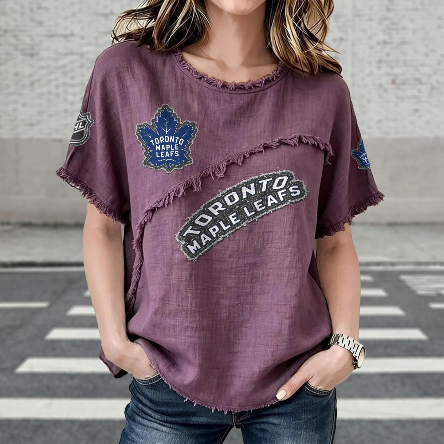 TOR x NHL Womenƒ??s Vintage O-Neck 2905 DatND DVT