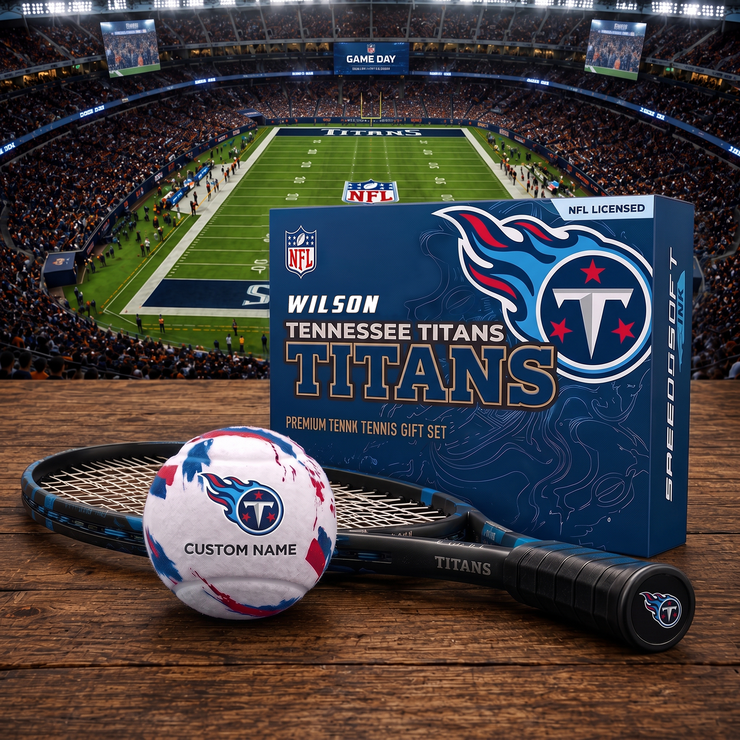TT_PREMIUM NFL EXCLUSIVE PERSONALIZED TENNIS BALL SET LIMITED EDTION