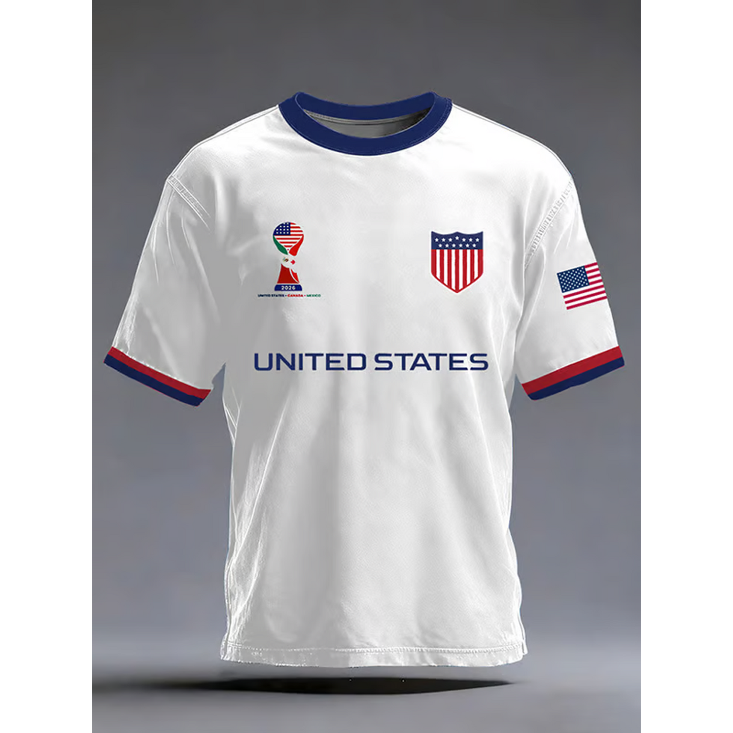USA Print Soccer Shirt V1 DATND TANTD 040626
