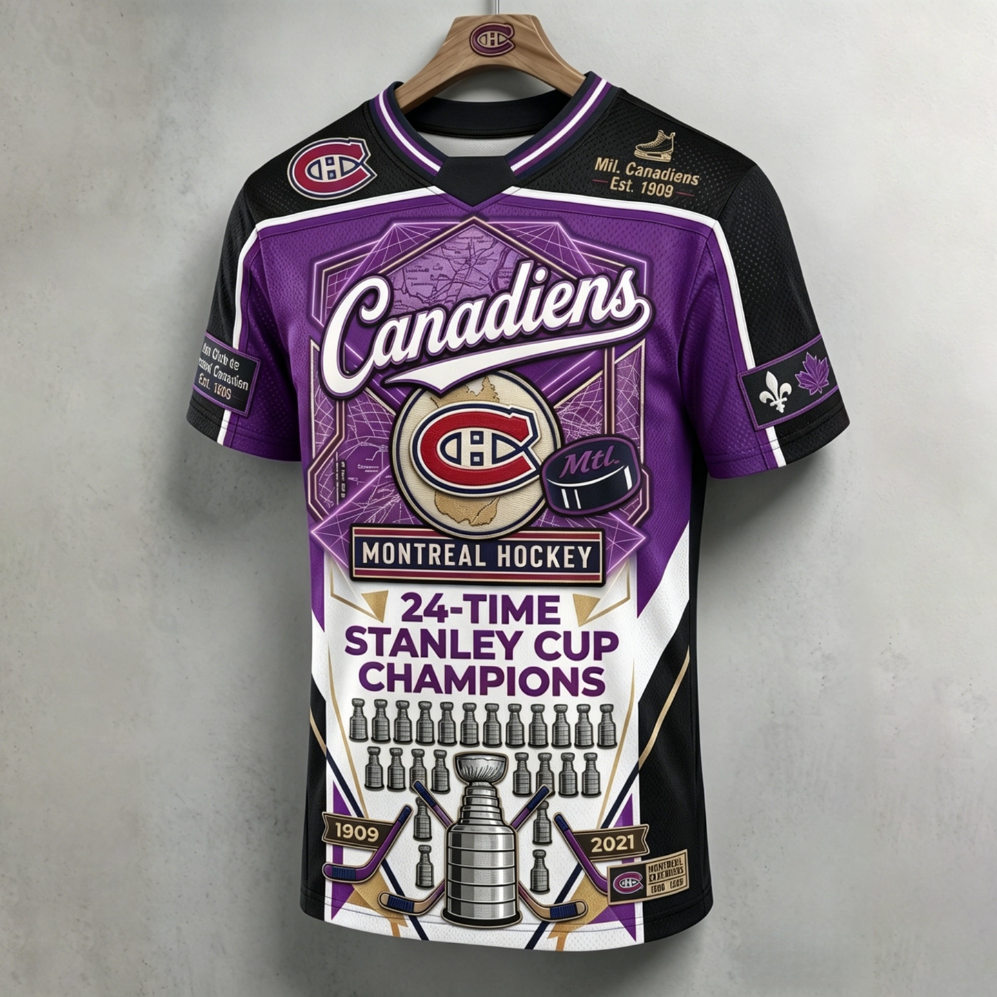 Unisex MC x NHL Inspired Trendy T-shirt V6 DATND TANTD 140526