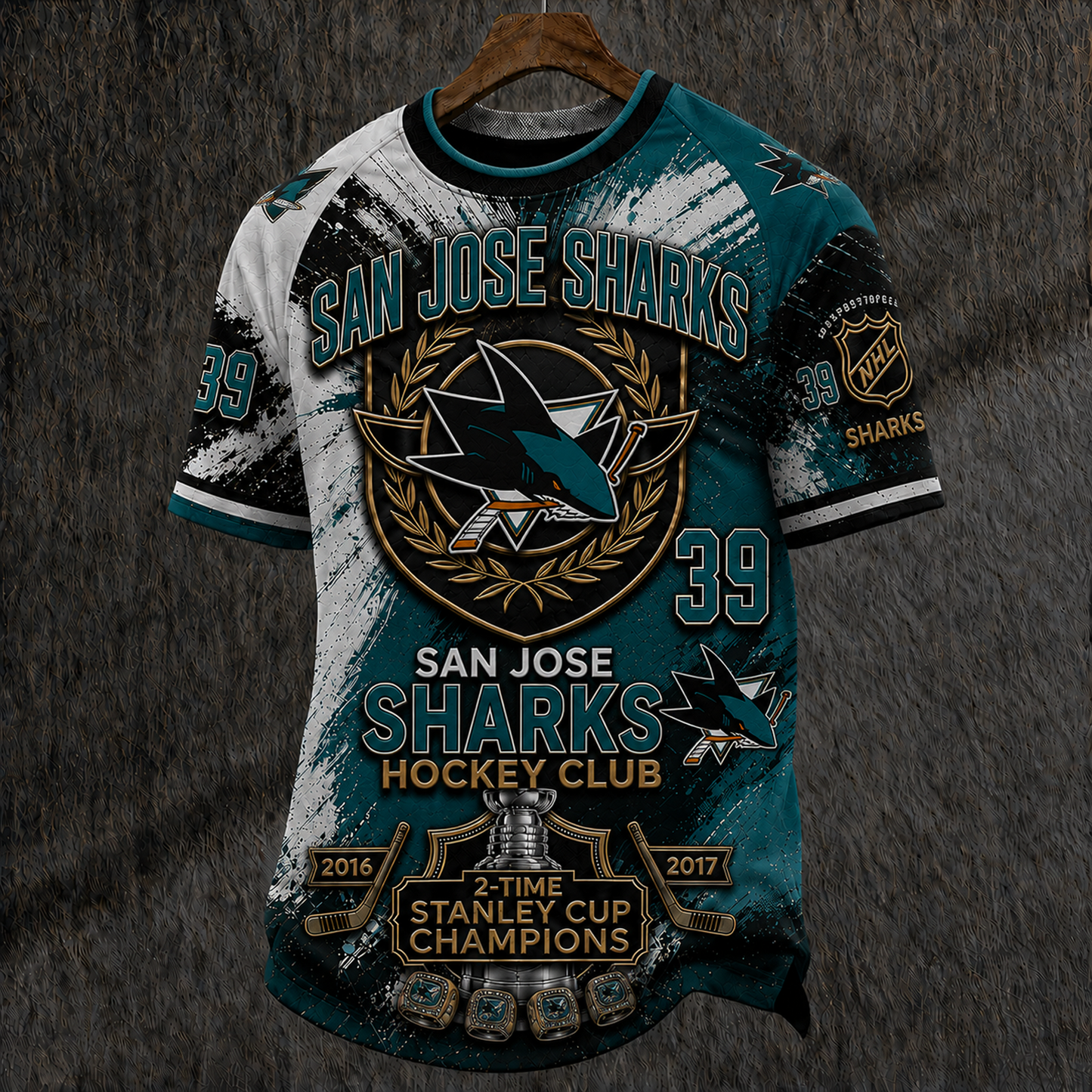 Unisex SJS x NHL Inspired Trendy T-shirt DATND TANTD 150525