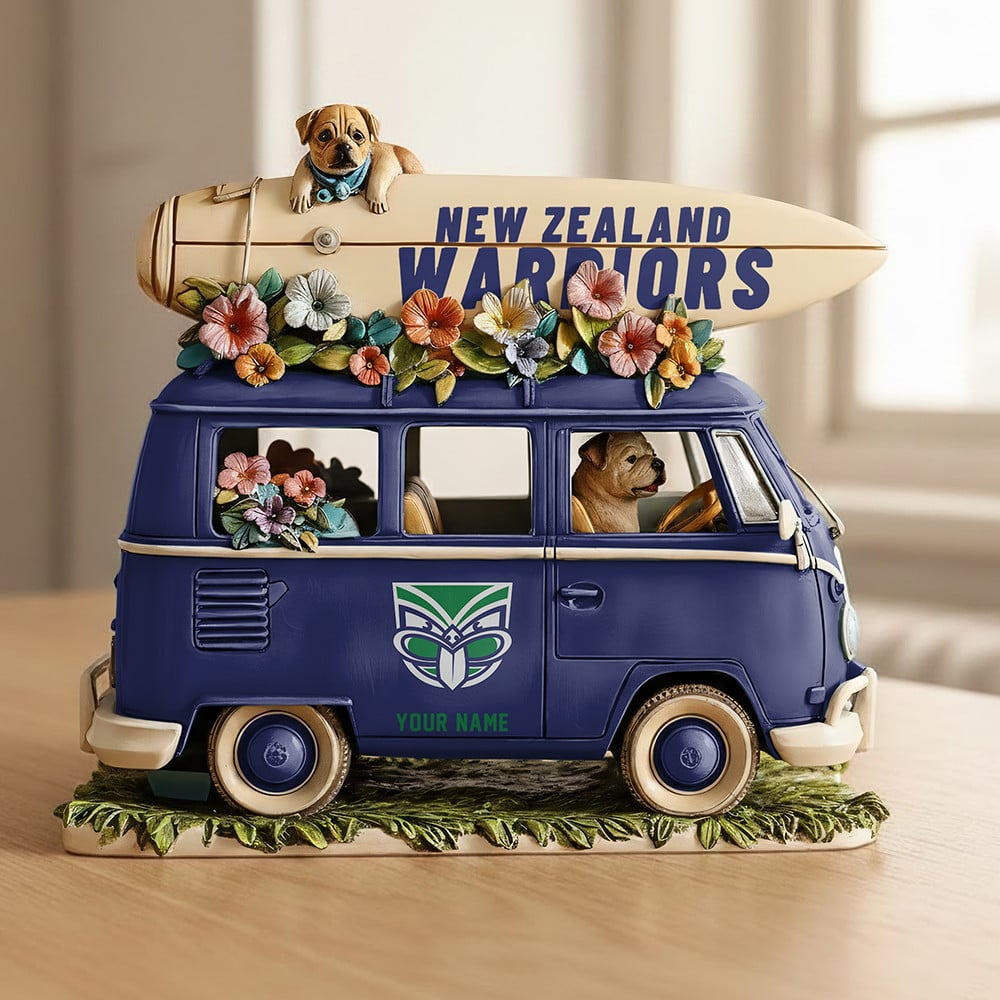WAR x NRL Funny Dog Driving Summer Car Acrylic Block Plaque Custom Name Gifts DDT CTND