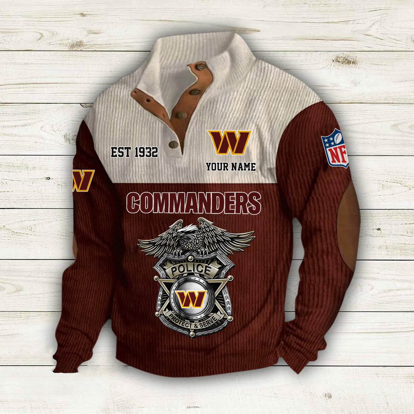 WAS x NFL Custom Name Sport Sweatshirt DatND DVT
