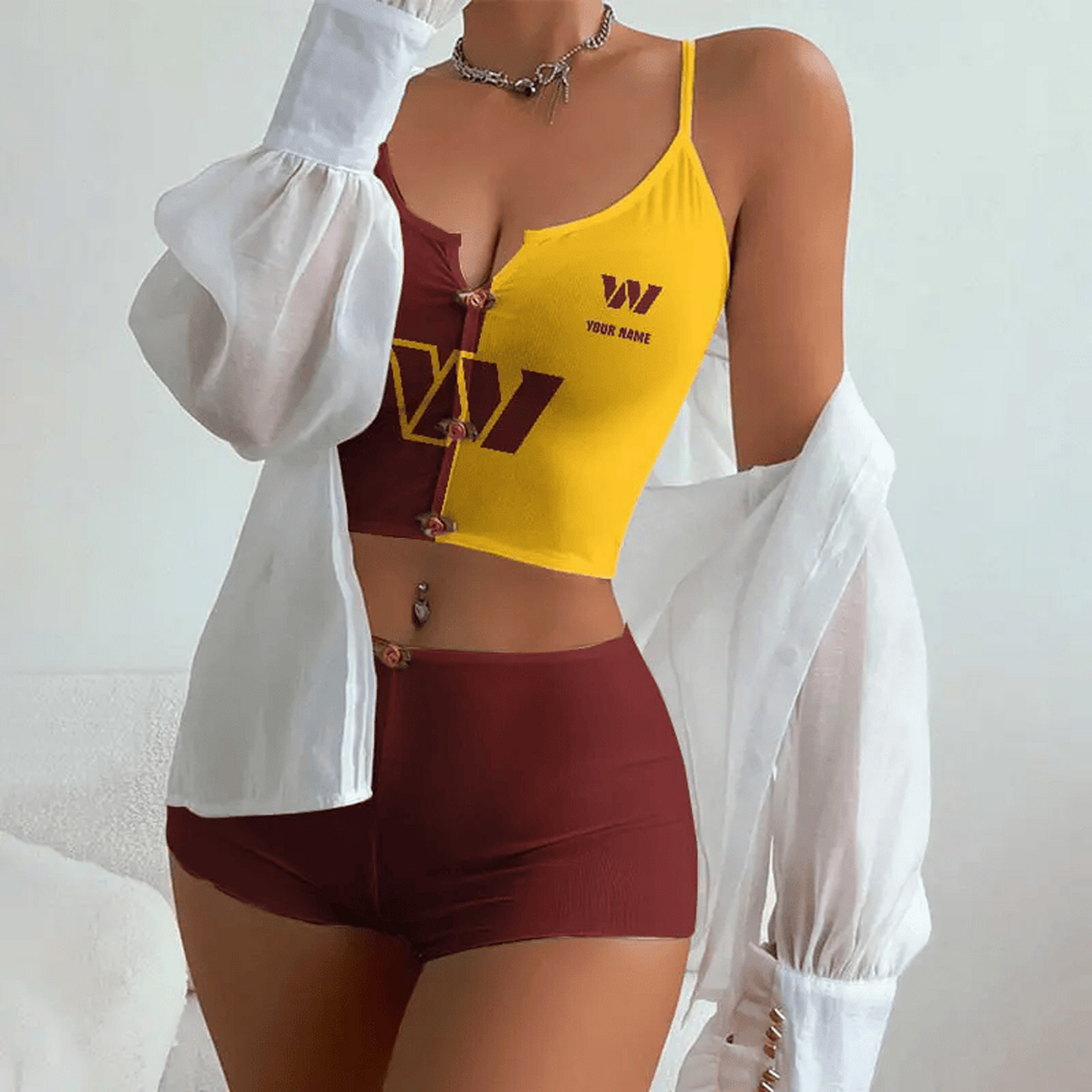 WAS x NFL Summer Full Set Woman Lingerie DATND TANTD