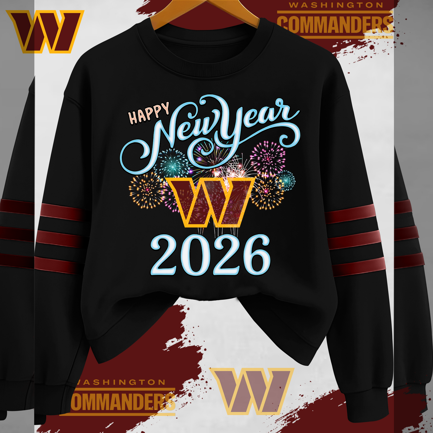 WC Premium NFL Happy New Year 2026 Sweatshirt DDT CTND