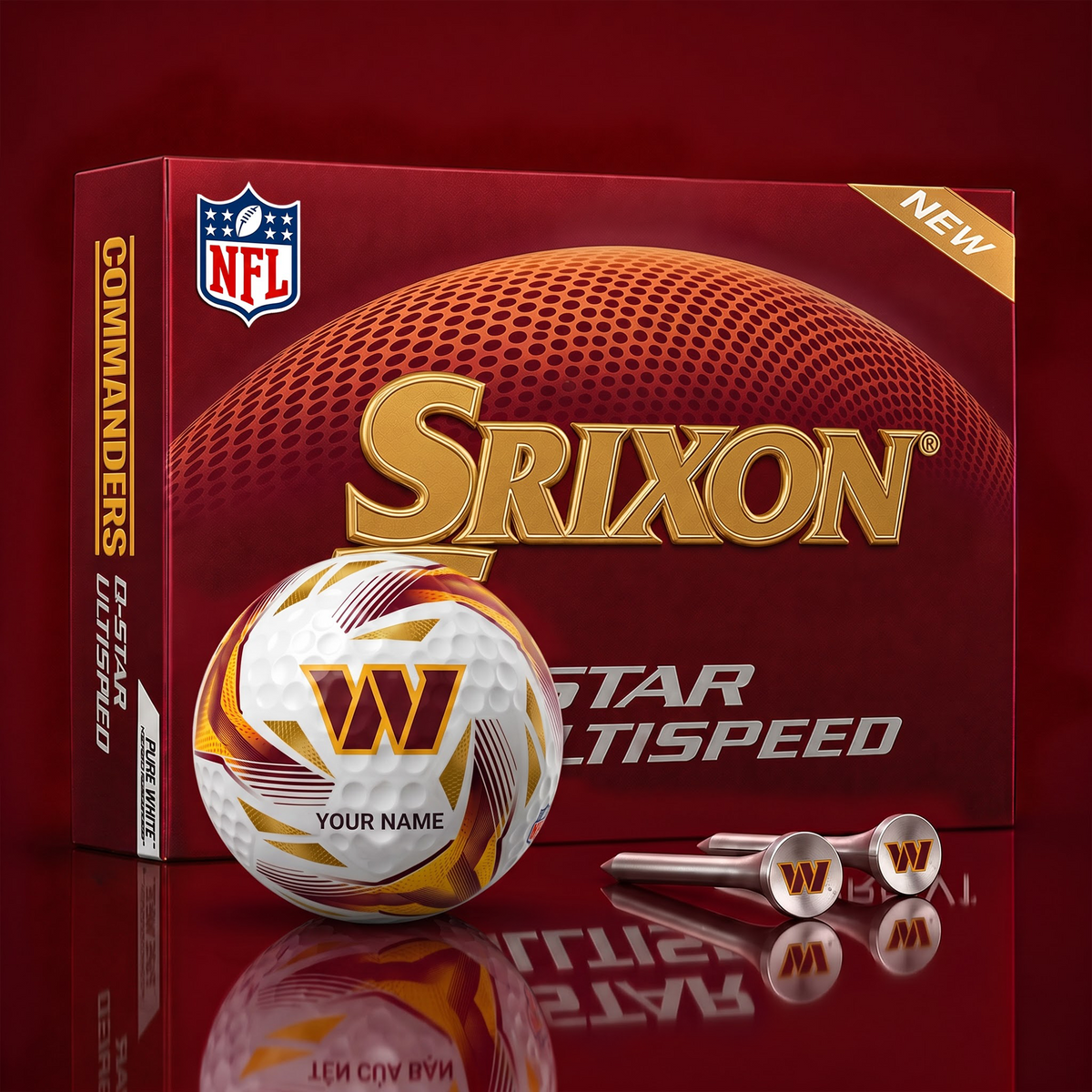 WC_NFL Football Fan Signature Golf Ball Set – Personalized Edition