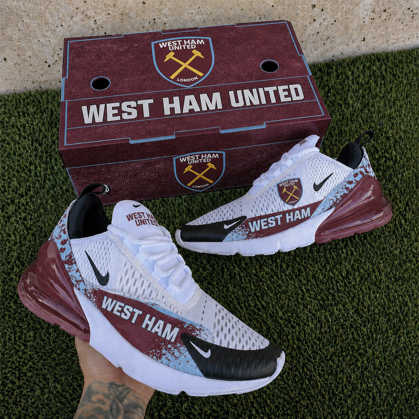 WHU x EPL Nike Air Max 270 Shoes 0705 DatND DVT