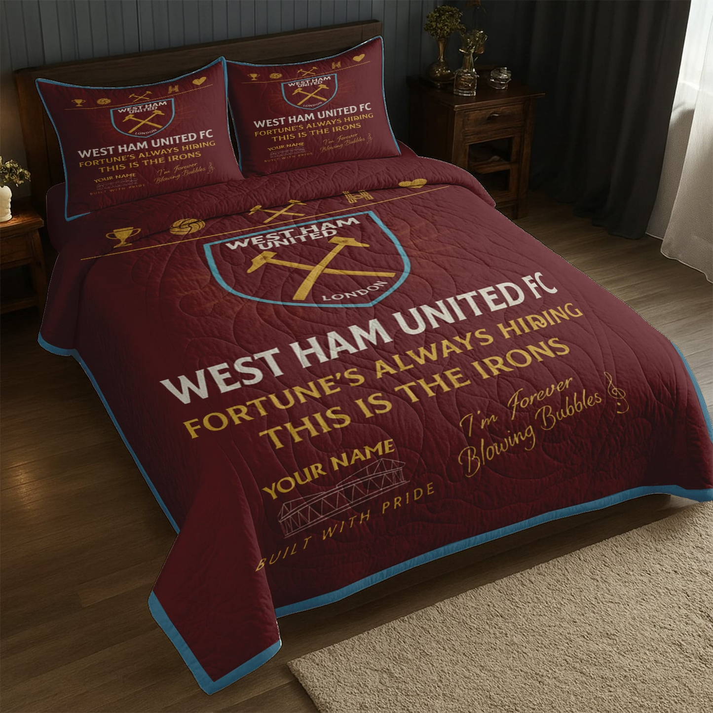 WHU x EPL Premium Bedding Set DDT CTND