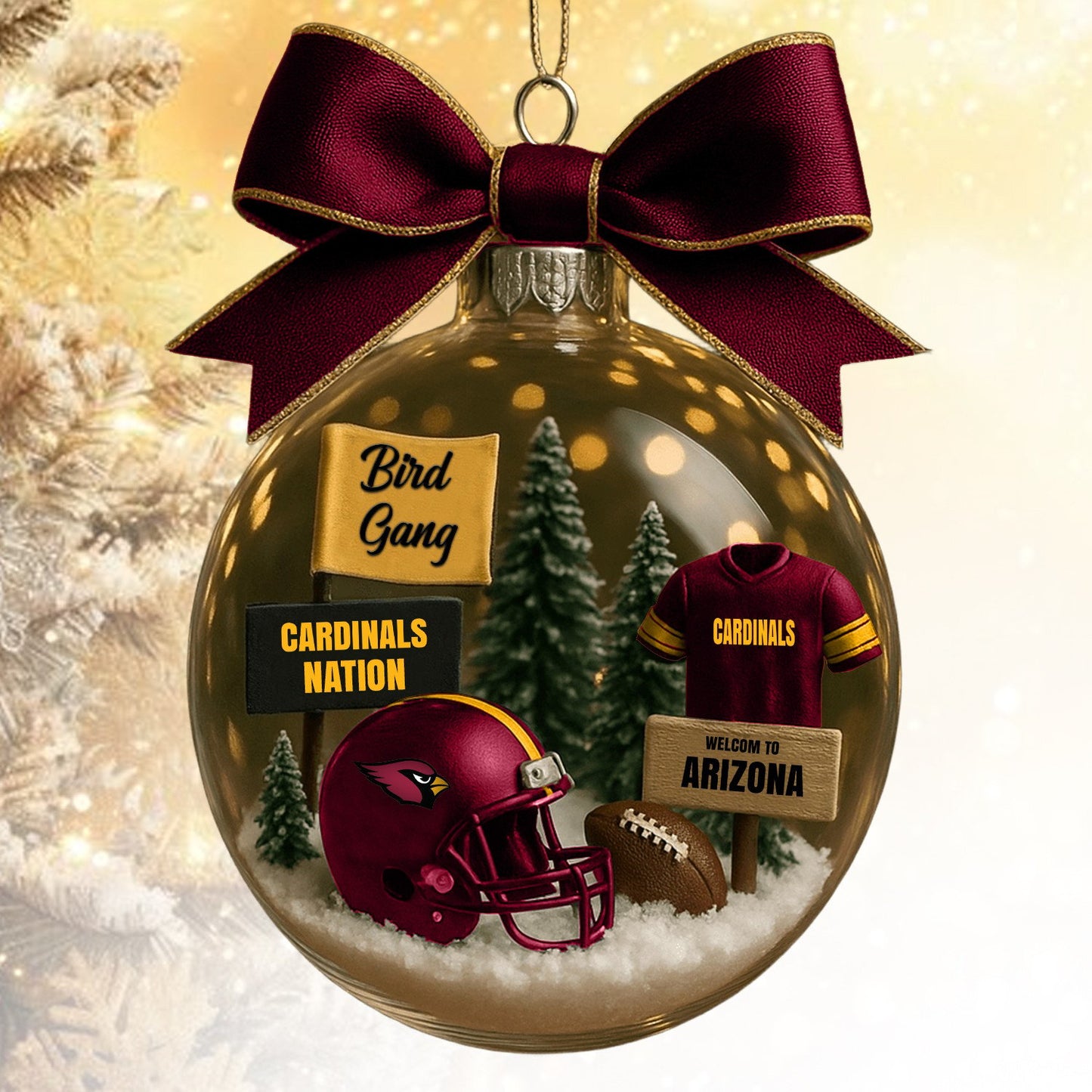 AC NFL Acrylic Ball Ornament - Best Gift For Fans DDT CTND