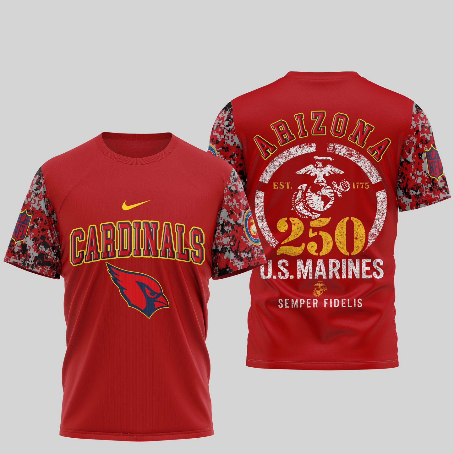 AC Premium U.S.M.C 250 Years Semper Fi 3D Shirt DDT TTV
