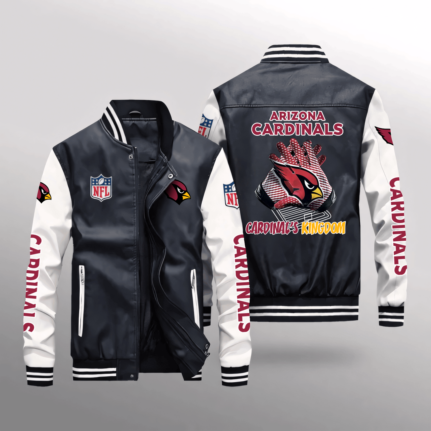 ARI x NFL Leather Bomber Jacket DATND TANTD