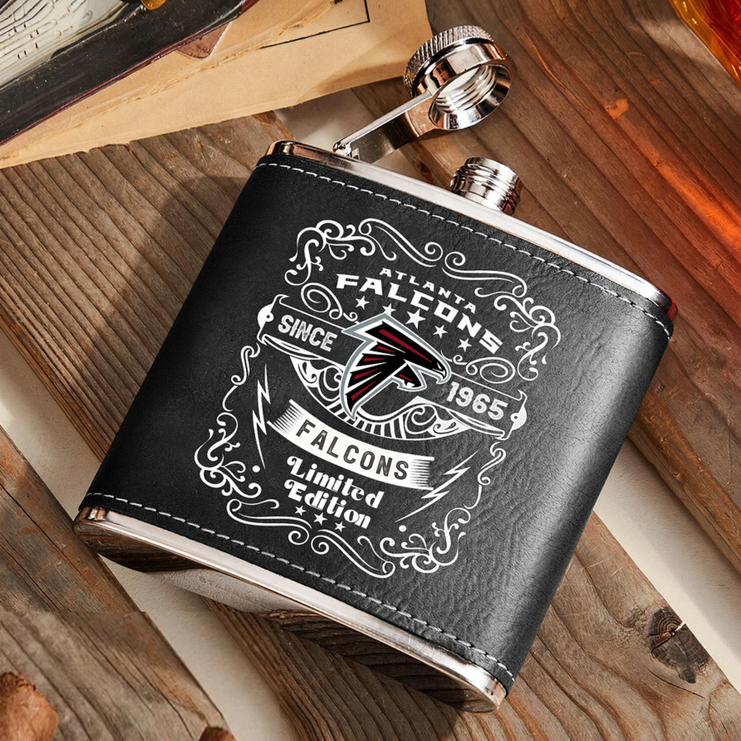 ATL x NFL Stainless Steel Flask DatND ThuongNH