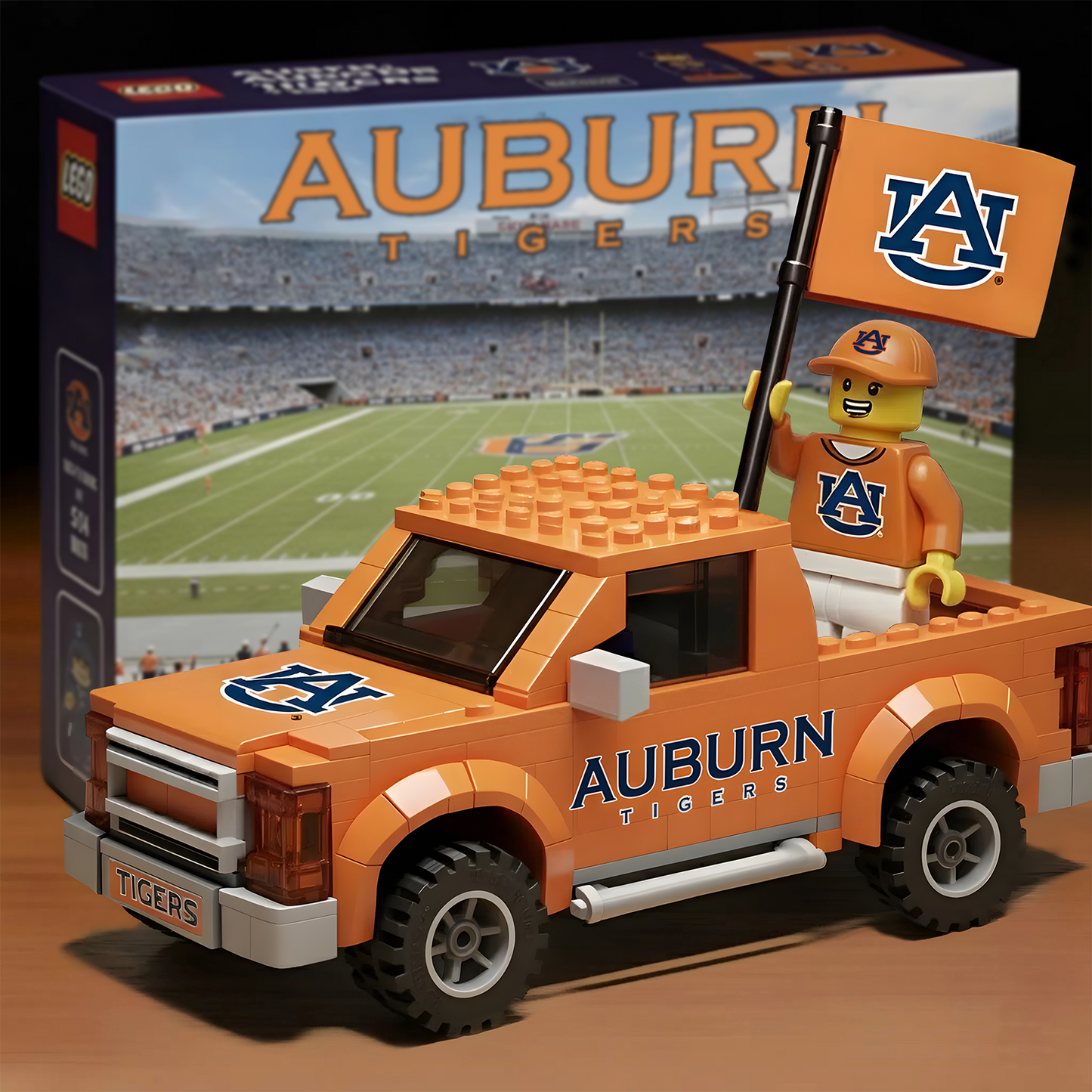 AUB x NCAA Building Blocks Truck Toy Set DatND DVT