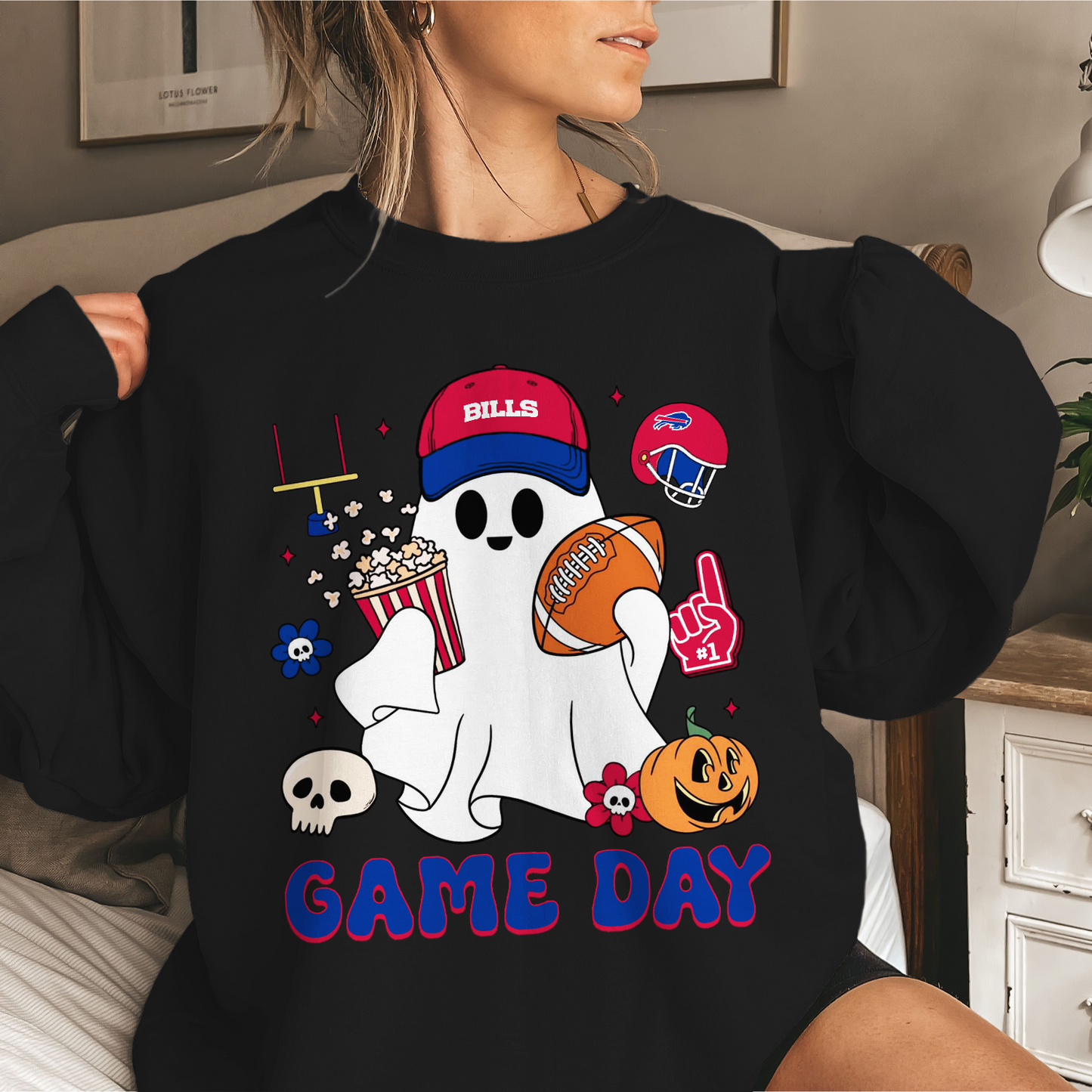 BB Game Day Football Ghost Sweatshirt DDT NTL