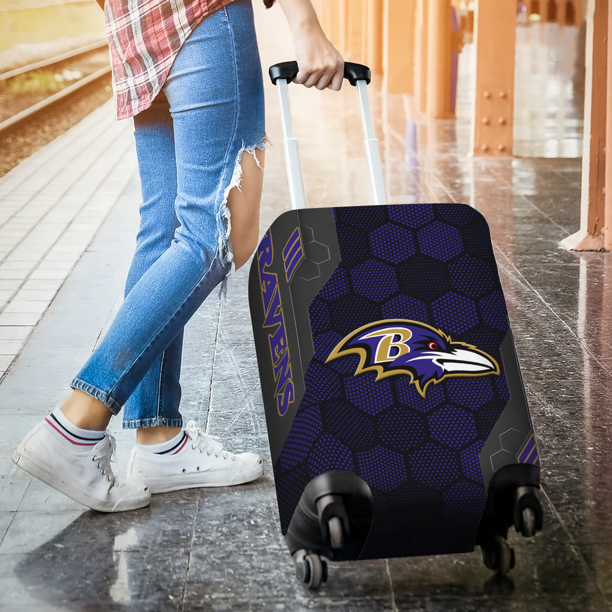 BR NFL V3 Luggage Cover Suitcase Protector DDT NTL