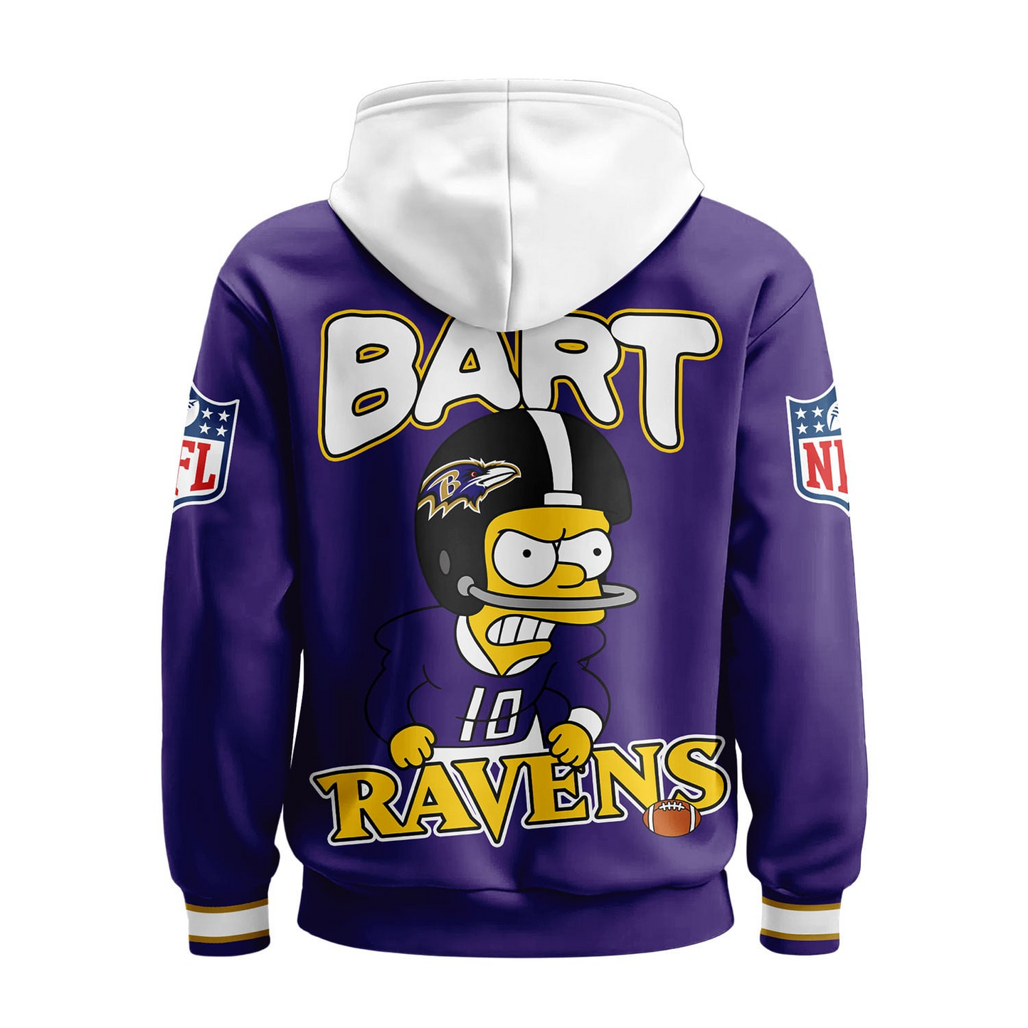 BR Premium NFL Bart Simpson Hoodie DDT NTL