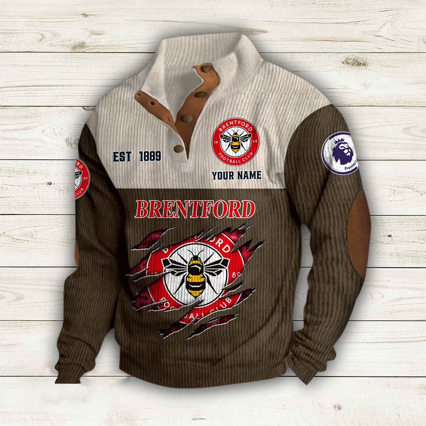 BRE x EPL Double Breasted Stand Collar Hoodies DATND TANTD