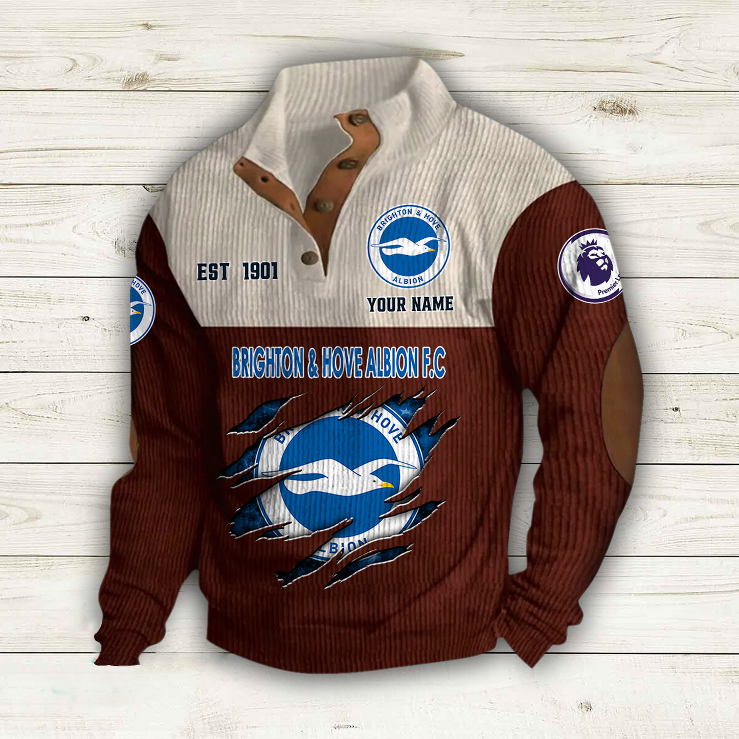 BRI x EPL Double Breasted Stand Collar Hoodies DATND TANTD