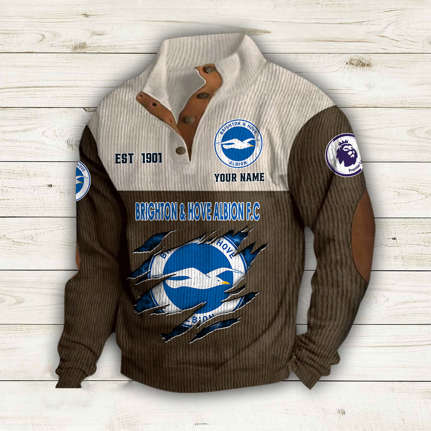 BRI x EPL Double Breasted Stand Collar Hoodies DATND TANTD