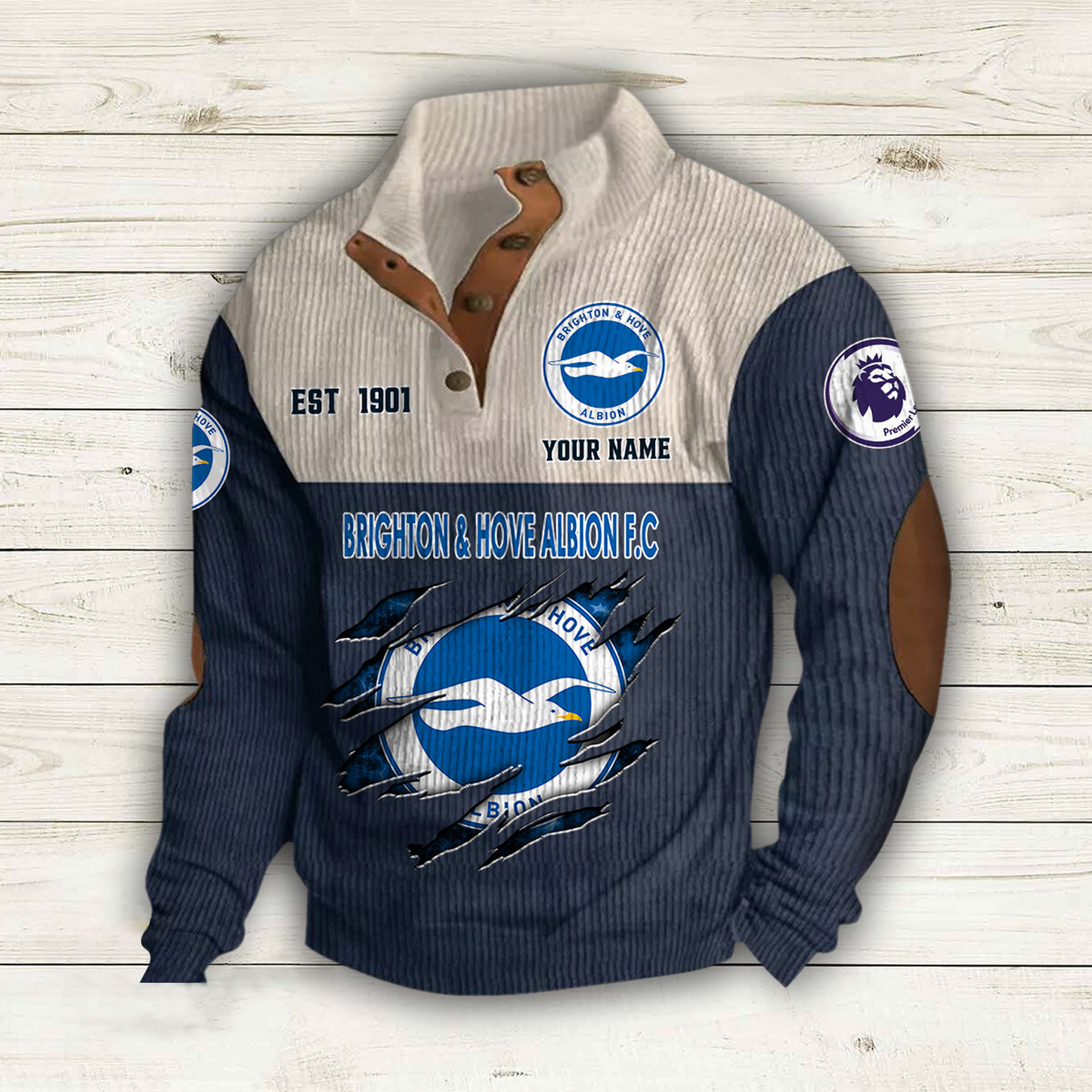 BRI x EPL Double Breasted Stand Collar Hoodies DATND TANTD