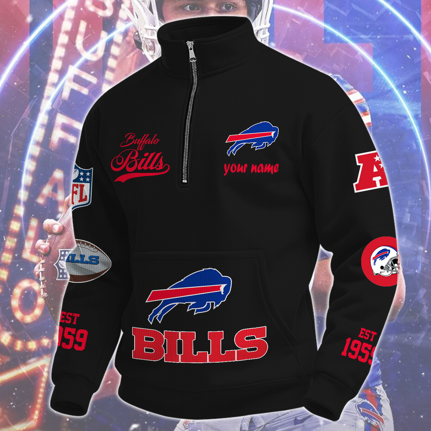 BUF x NFL Quarter-Zip Sweatshirt DatND DVT